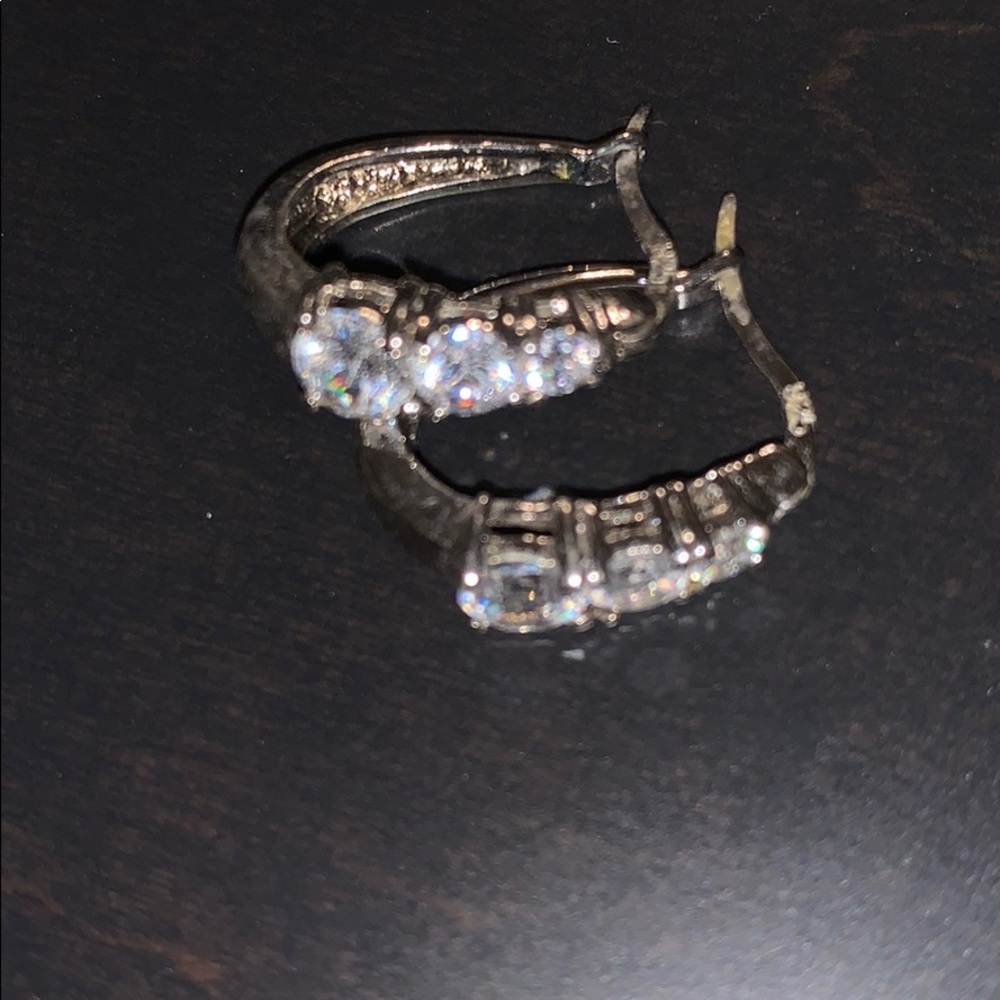 Faux diamond holiday earring set